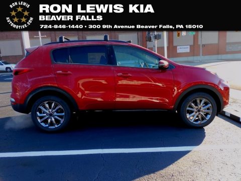 Hyper Red Kia Sportage Nightfall Edition AWD. Click to enlarge. Hyper Red Kia Sportage Nightfall Edition AWD. Click to enlarge.