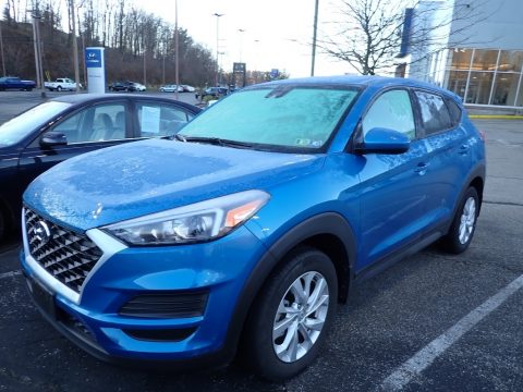 Aqua Blue Hyundai Tucson SE AWD.  Click to enlarge.