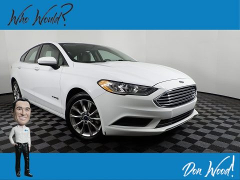 Oxford White Ford Fusion Hybrid SE.  Click to enlarge.