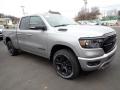 Front 3/4 View of 2022 Ram 1500 Big Horn Night Edition Quad Cab 4x4 #7