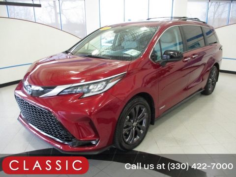 Ruby Flare Pearl Toyota Sienna XSE Hybrid.  Click to enlarge.