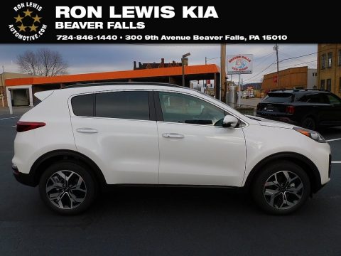 Snow White Pearl Kia Sportage EX AWD. Click to enlarge. Snow White Pearl Kia Sportage EX AWD. Click to enlarge.