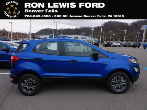 Lightning Blue Metallic Ford EcoSport S.  Click to enlarge.