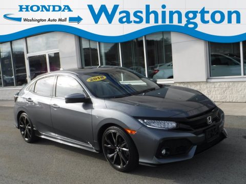 Polished Metal Metallic Honda Civic Sport Touring Hatchback.  Click to enlarge.