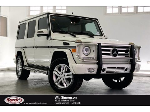 Arctic White Mercedes-Benz G 550.  Click to enlarge.