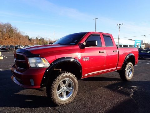 Deep Cherry Red Pearl Ram 1500 Express Quad Cab 4x4.  Click to enlarge.
