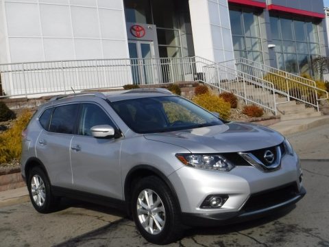 Brilliant Silver Nissan Rogue SV AWD.  Click to enlarge.