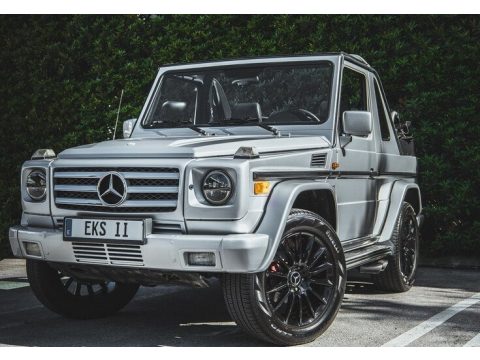 Brilliant Silver Metallic Mercedes-Benz G 500 Cabriolet.  Click to enlarge.