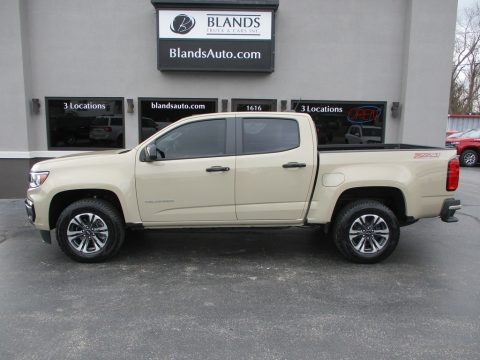 Sand Dune Metallic Chevrolet Colorado Z71 Crew Cab 4x4.  Click to enlarge.