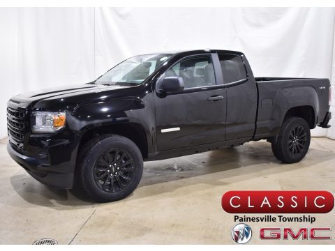 Onyx Black GMC Canyon Elevation Extended Cab 4WD.  Click to enlarge.