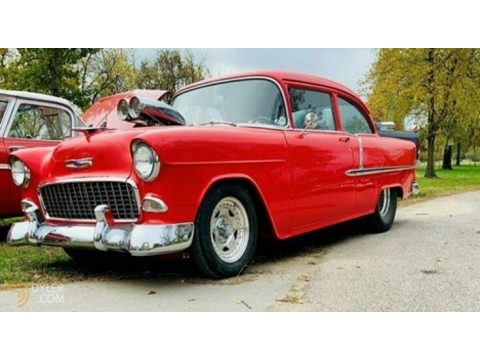 Gypsy Red Chevrolet Bel Air 2 Door Coupe.  Click to enlarge.