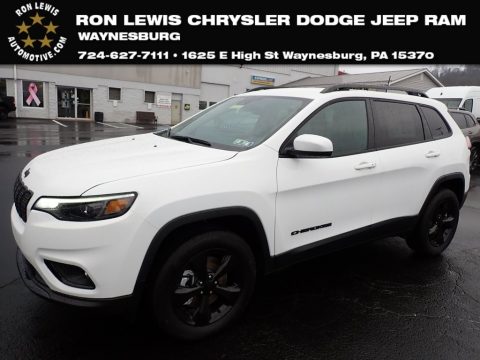 Bright White Jeep Cherokee Altitude 4x4.  Click to enlarge.