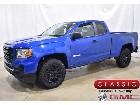 Dynamic Blue Metallic GMC Canyon Elevation Extended Cab 4x4.  Click to enlarge.