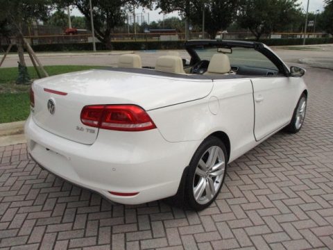 Candy White Volkswagen Eos Executive.  Click to enlarge.