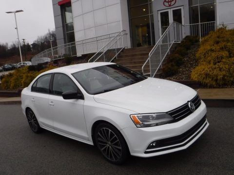 Pure White Volkswagen Jetta Sport.  Click to enlarge.