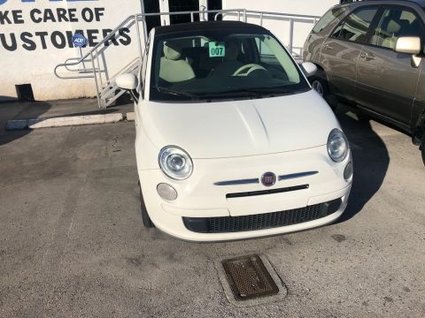 Bianco (White) Fiat 500 c cabrio Pop.  Click to enlarge.