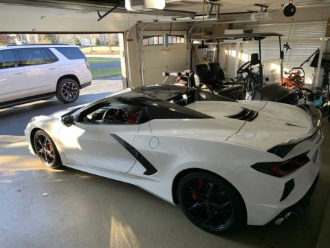 Arctic White Chevrolet Corvette Stingray Convertible.  Click to enlarge.