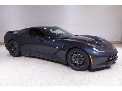 Night Race Blue Metallic Chevrolet Corvette Stingray Coupe.  Click to enlarge.