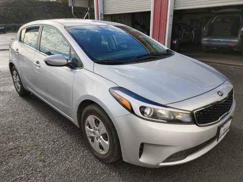 Silky Silver Kia Forte LX Hatchback.  Click to enlarge.