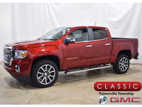 Cayenne Red Tintcoat GMC Canyon Denali Crew Cab 4WD.  Click to enlarge.