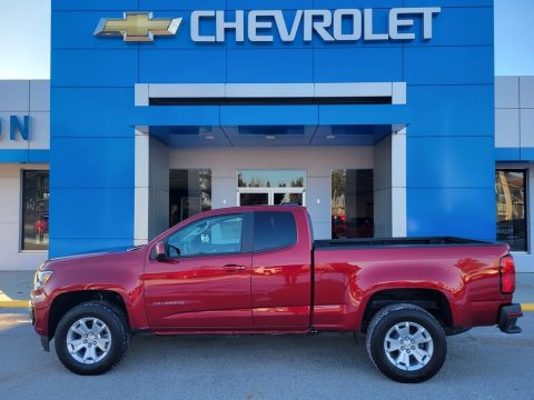 Cherry Red Tintcoat Chevrolet Colorado WT Extended Cab.  Click to enlarge.