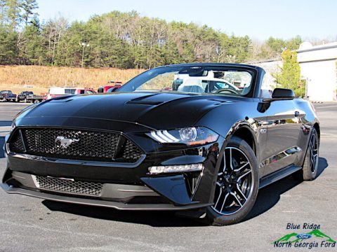 Shadow Black Ford Mustang GT Premium Convertible.  Click to enlarge.