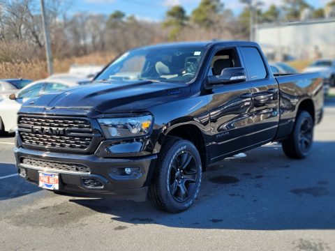 Diamond Black Crystal Pearl Ram 1500 Big Horn Night Edition Quad Cab 4x4.  Click to enlarge.