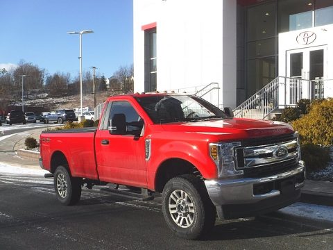 Race Red Ford F250 Super Duty XL Regular Cab 4x4.  Click to enlarge.