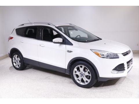 White Platinum Ford Escape Titanium 2.0L EcoBoost.  Click to enlarge.