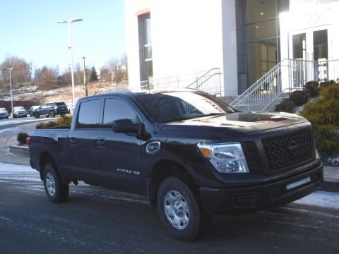 Magnetic Black Nissan TITAN XD S Crew Cab 4x4.  Click to enlarge.