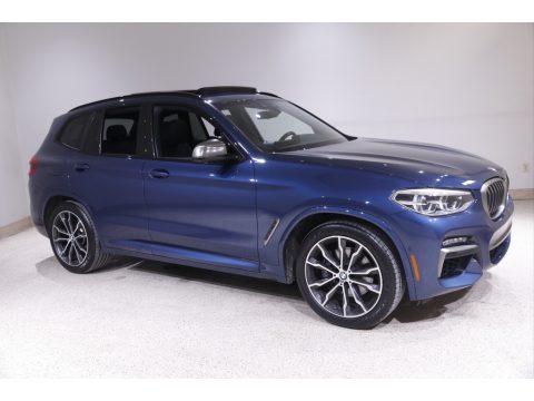 Phytonic Blue Metallic BMW X3 M40i.  Click to enlarge.