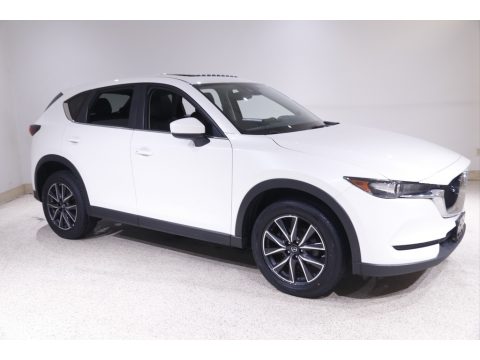 Snowflake White Pearl Mica Mazda CX-5 Touring AWD.  Click to enlarge.