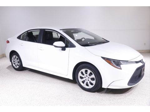 Super White Toyota Corolla LE.  Click to enlarge.