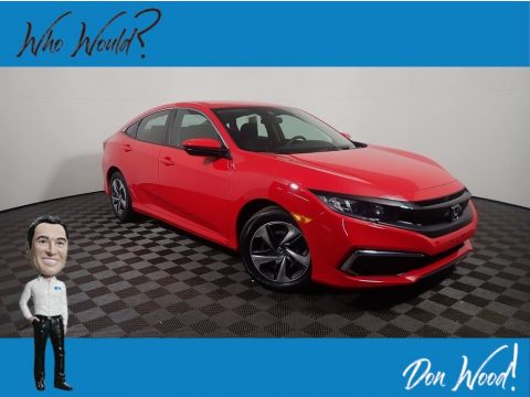 Rallye Red Honda Civic LX Sedan.  Click to enlarge.