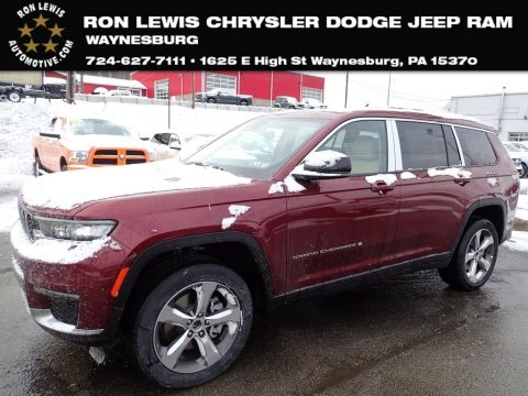 Velvet Red Pearl Jeep Grand Cherokee L Limited 4x4.  Click to enlarge.