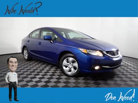 Dyno Blue Pearl Honda Civic LX Sedan.  Click to enlarge.