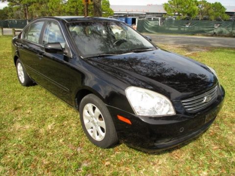 Ebony Black Kia Optima LX V6.  Click to enlarge.