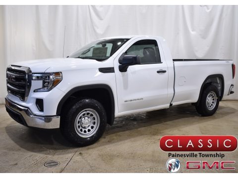 Summit White GMC Sierra 1500 Limited Pro Regular Cab 4WD.  Click to enlarge.