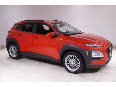 Sunset Orange Hyundai Kona SEL.  Click to enlarge.