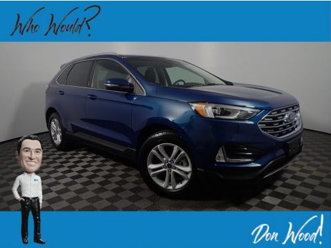 Atlas Blue Metallic Ford Edge SEL.  Click to enlarge.