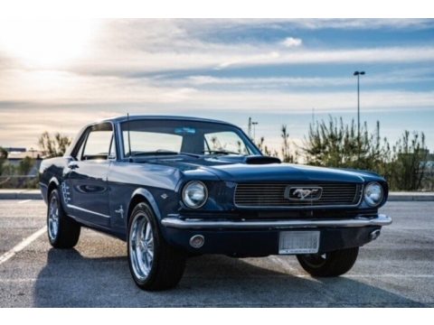 Midnight Blue Ford Mustang Coupe.  Click to enlarge.