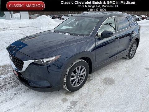 Deep Crystal Blue Mica Mazda CX-9 Sport AWD.  Click to enlarge.