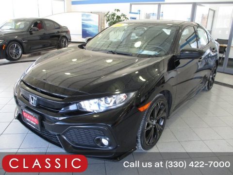 Crystal Black Pearl Honda Civic Sport Hatchback.  Click to enlarge.