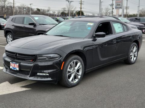 Pitch Black Dodge Charger SXT AWD.  Click to enlarge.