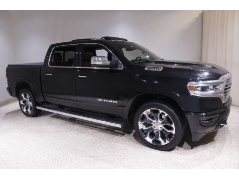 Diamond Black Crystal Pearl Ram 1500 Long Horn Crew Cab 4x4.  Click to enlarge.