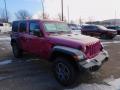 Front 3/4 View of 2022 Jeep Wrangler Unlimited Sport 4x4 #3