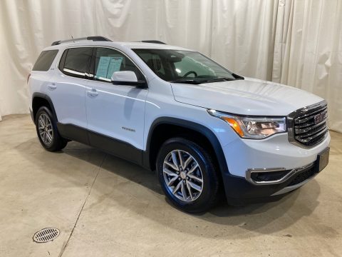 White Frost Tricoat GMC Acadia SLE AWD.  Click to enlarge.