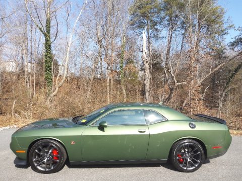 F8 Green Dodge Challenger R/T Scat Pack.  Click to enlarge.