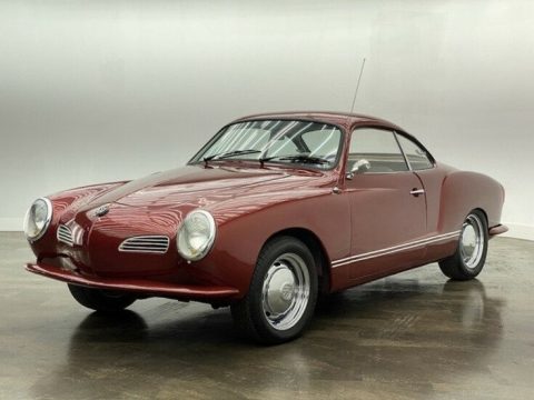Dark Red Volkswagen Karmann Ghia Coupe.  Click to enlarge.
