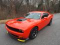 Front 3/4 View of 2021 Dodge Challenger R/T Scat Pack Shaker #2